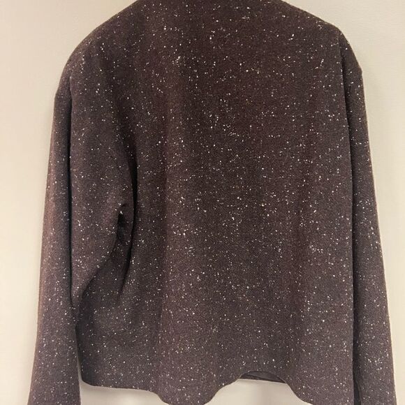 Chaus Sport wool blend brown heathered coat. Size 10 - Picture 3 of 6
